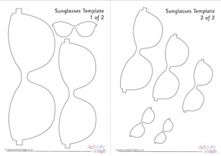 Sunglasses Template