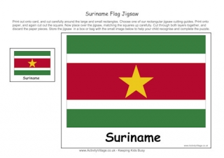 Download Suriname Flag Colouring Page