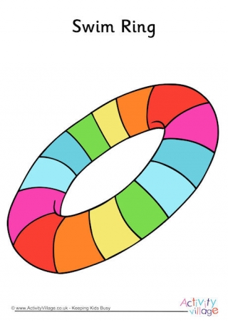 Swim Ring Poster