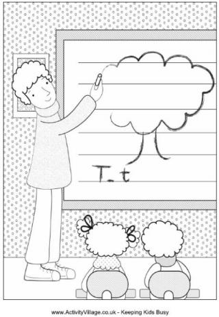  Coloring Pages Of Teachers 10