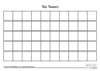 Ten Towers - Blank, Black and White