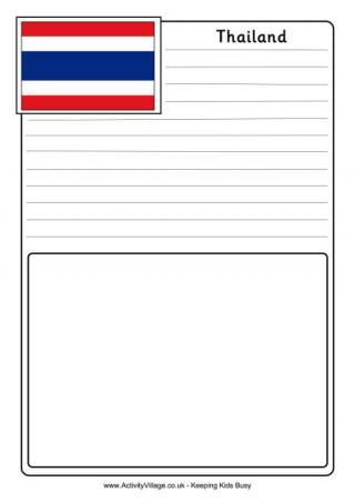 Thailand Flag Printable