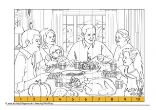 Thanksgiving Dinner Counting Jigsaw
