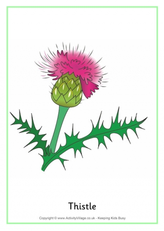 mat printable cutting Thistle Template