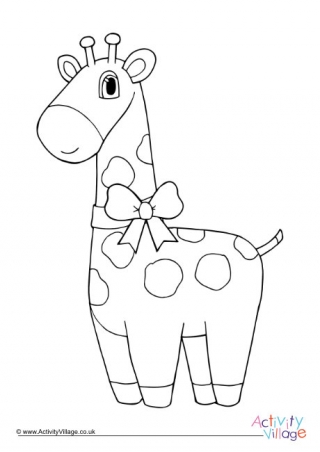 Download Giraffe Colouring Pages