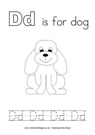 Tracing Alphabet D