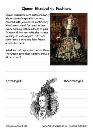 tudor clothes primary homework help