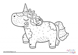 funny unicorn coloring pages