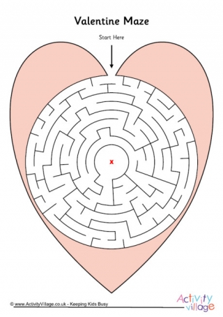 Valentine's Day Mazes