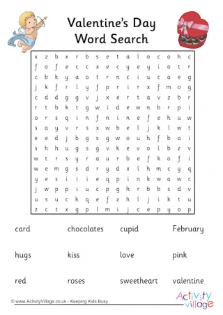 Valentine's Day Word Search