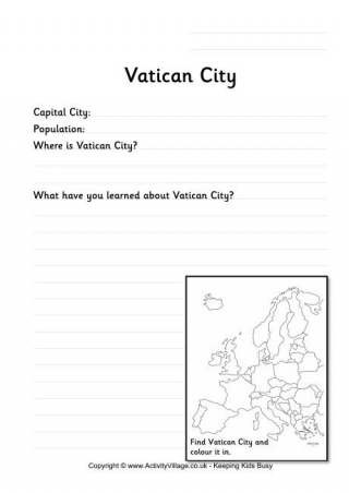 Vatican City Worksheet