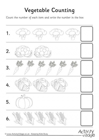 First Counting Worksheets