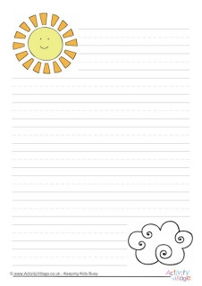 printable writing paper and stationery for kids