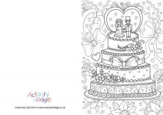 Wedding Colouring Card 2