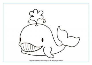 Shark Colouring Page