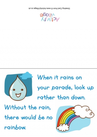When It Rains Card