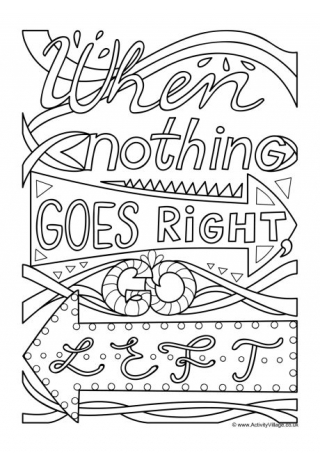 Quotation Colouring Pages