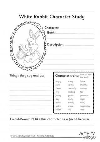 White Rabbit Character Study