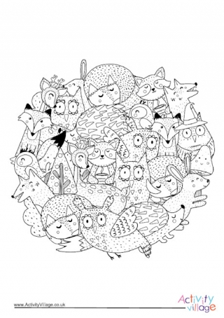 Circle Colouring Pages