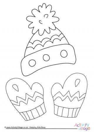 Clothing Colouring Pages
