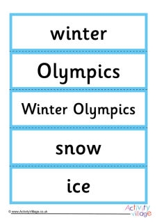 Winter Olympics for Kids