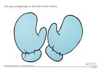 Winter Playdough Mats