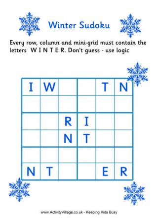 Winter Sudoku - Medium