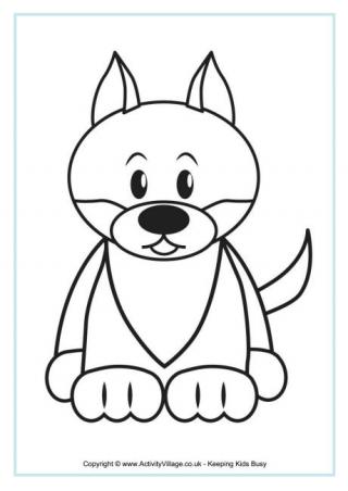 wolf colouring pages