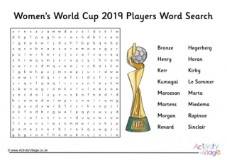 Womens World Cup Alphabet Challenge