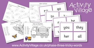 New Phase Three Tricky Word Activities