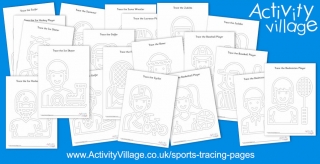 New Sports Tracing Pages