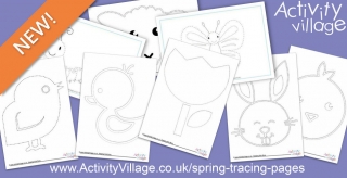 New Spring Tracing Pages Added Today