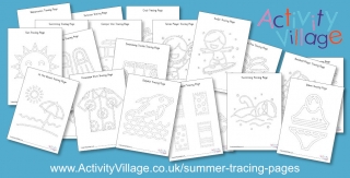 An Abundance of New Summer Tracing Pages!
