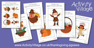 New Thanksgiving Jigsaws to Print