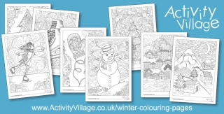 New Winter Doodle Colouring Pages ...