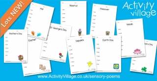 10 New Spring Holiday Sensory Poem Planners