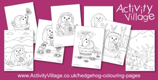 Topping Up Our Hedgehog Colouring Pages