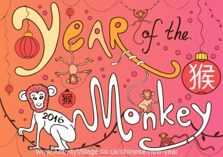 9th February Welcomes in Year of the Monkey