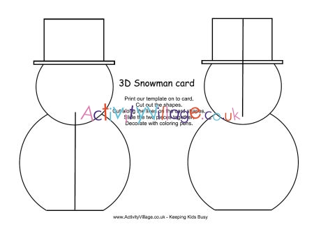 snowman templates to cut out