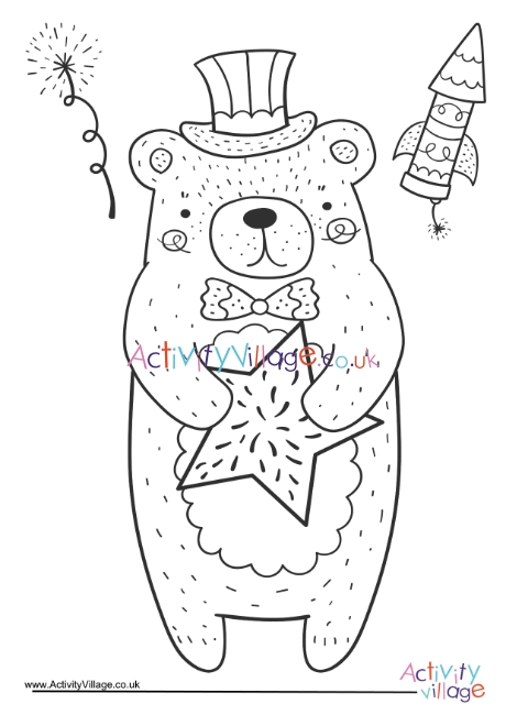coloring book pages for 4th of july