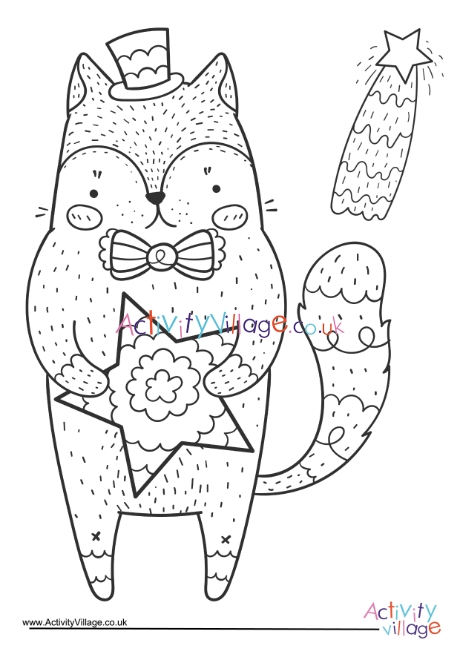 patriotic cat coloring pages