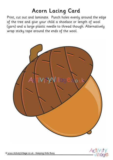 acorn drawing picture for kids