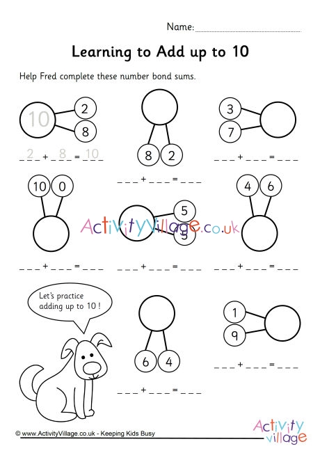 Adding with Number Bonds to 10