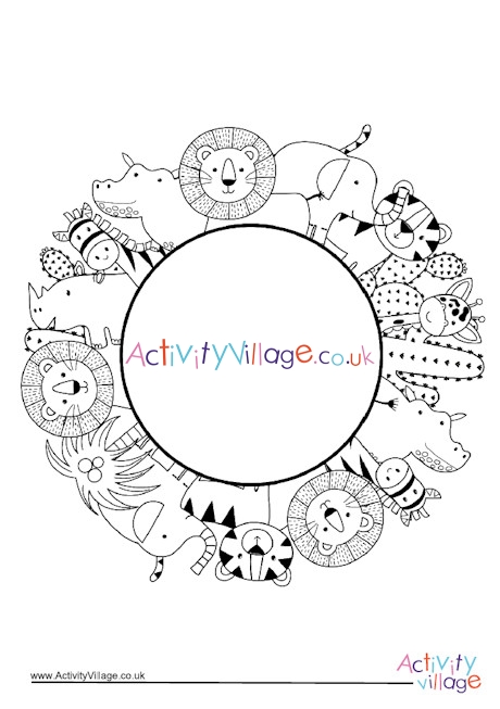 african village coloring pages