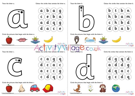 all the letters worksheets