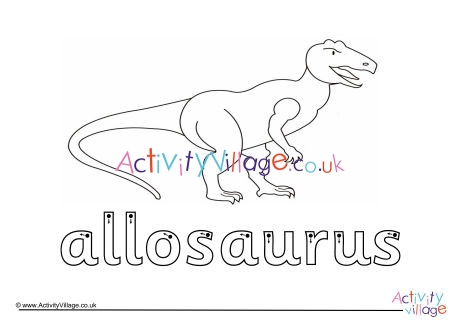 Allosaurus Finger Tracing