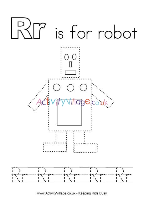 Tracing Alphabet R