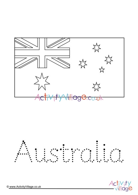 australia-word-tracing