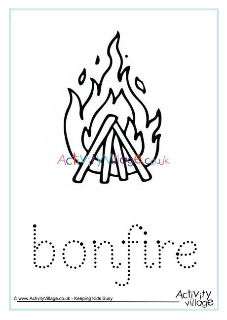 Bonfire word tracing