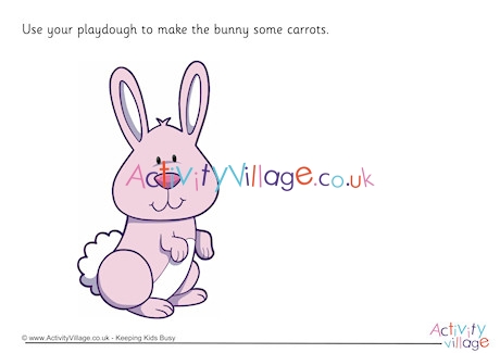 Bunny Playdough Mat